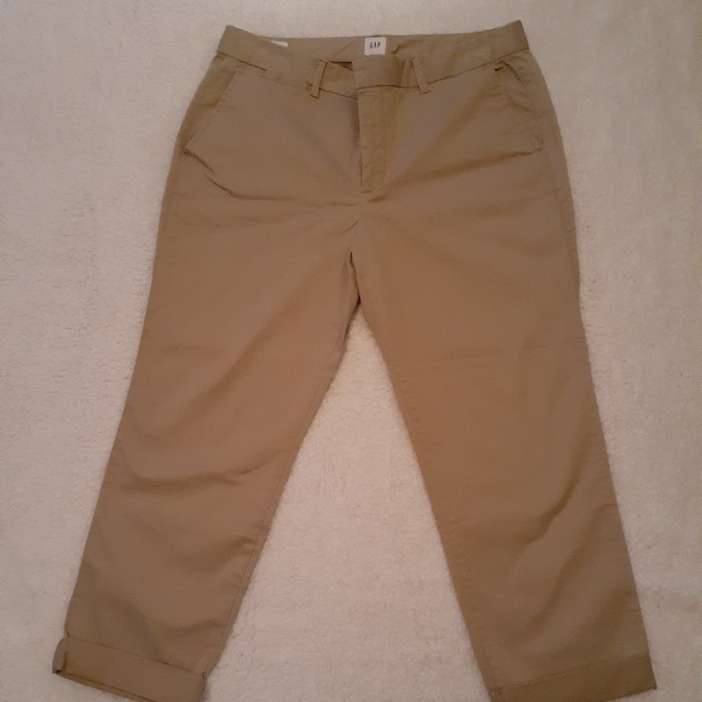 Gap slim city crop chino pants 10